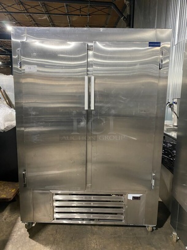 Coolman All stainless Steel 2 Door Reaching cooler! With Racks! MODEL 54RI  SN: W70415 120V - Image 1 of 9