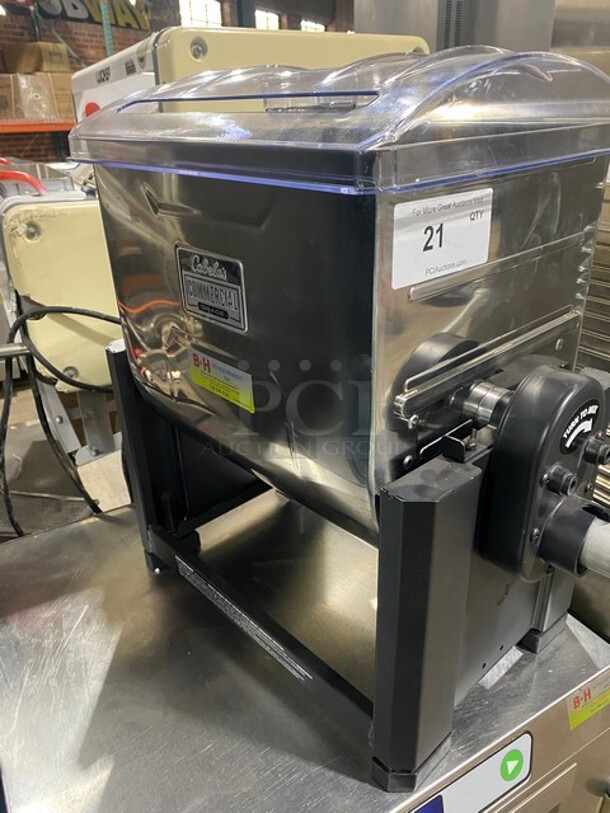 WOW! Cabelas Commercial 50LBS Countertop Meat Mixer/Seasoning Machine! All Stainless Steel! - Image 3 of 6