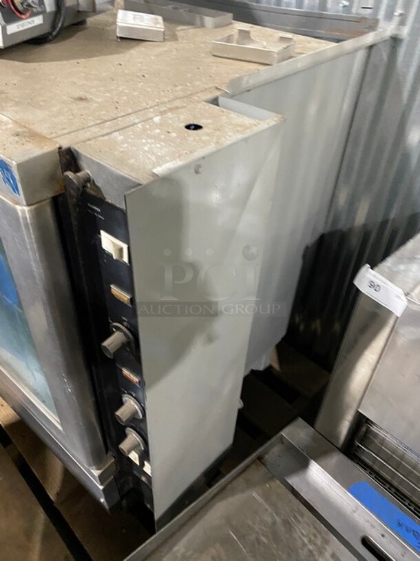Vulcan Stainless Steel Commercial Electric Powered Full Size Convection Oven w/ 2 View Through Doors and Thermostatic Controls! - Image 2 of 7