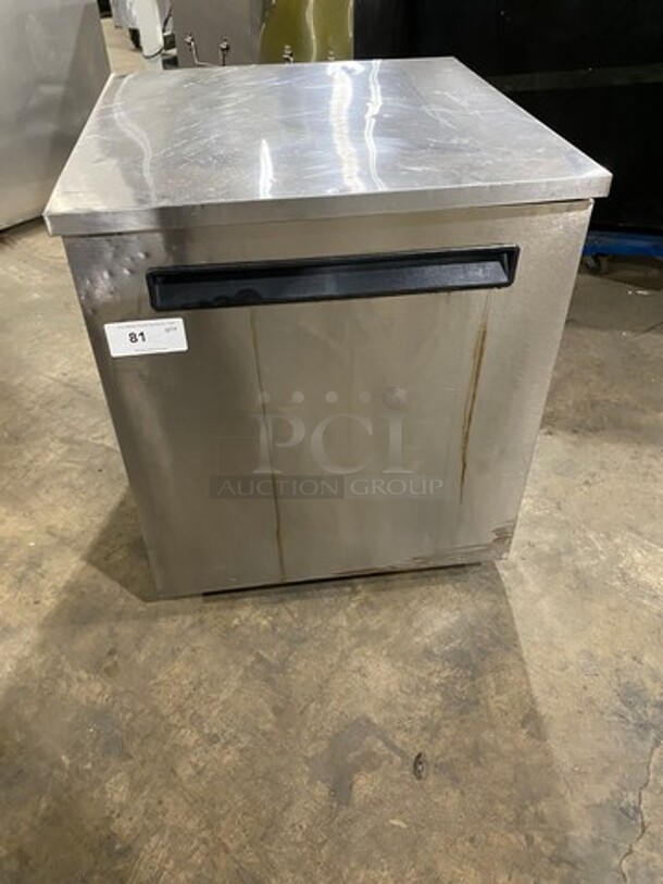 Delfield Enodis Commercial Single Door Lowboy/Worktop Cooler! All Stainless Steel! On Casters! Model: 406STAR2 SN: 0803152000037 115V 60HZ 1 Phase