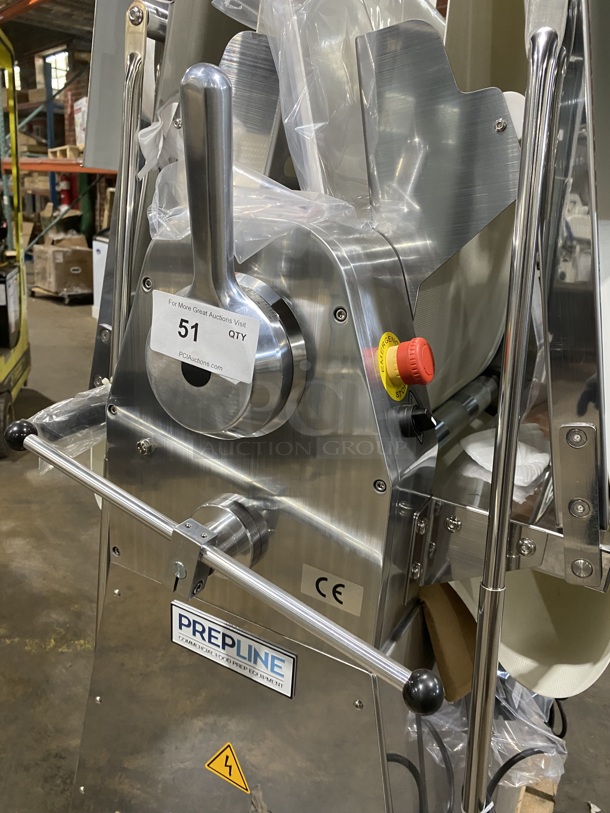 BRAND NEW! NEVER USED! AWESOME! PREPLNE Stainless Steel Reversible Dough Sheeter! Model FSS-120 Serial E21520179 120V/60Hz/1 Phase - Image 6 of 9