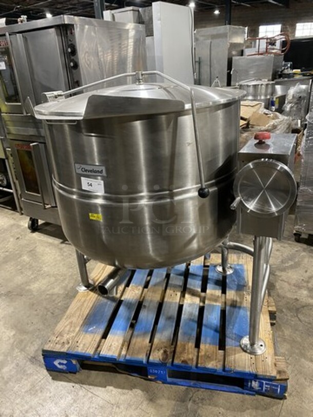 NICE! 2012 Cleveland Commercial 100 Gallon Tilting Soup Kettle! All Stainless Steel! Model: KDL100T SN: 120323052568