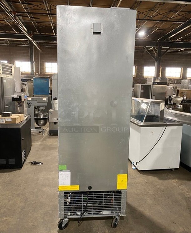 LATE MODEL! 2022 Asber Commercial Single Door Reach In Freezer! All Stainless Steel! On Casters! MODEL ARF23HFHC SN:8102673343 115V 1PH - Image 2 of 9