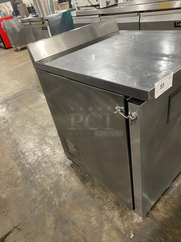 True Commercial Single Door Lowboy/Worktop Freezer! With Back Splash! All Stainless Steel! Model: TWT27F SN: 7698538 115V 60HZ 1 Phase - Image 3 of 10