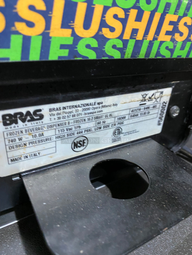 Bras Commercial Countertop Slushie/ Frozen Beverage Dispenser! 115V 60HZ 1 Phase - Image 7 of 8