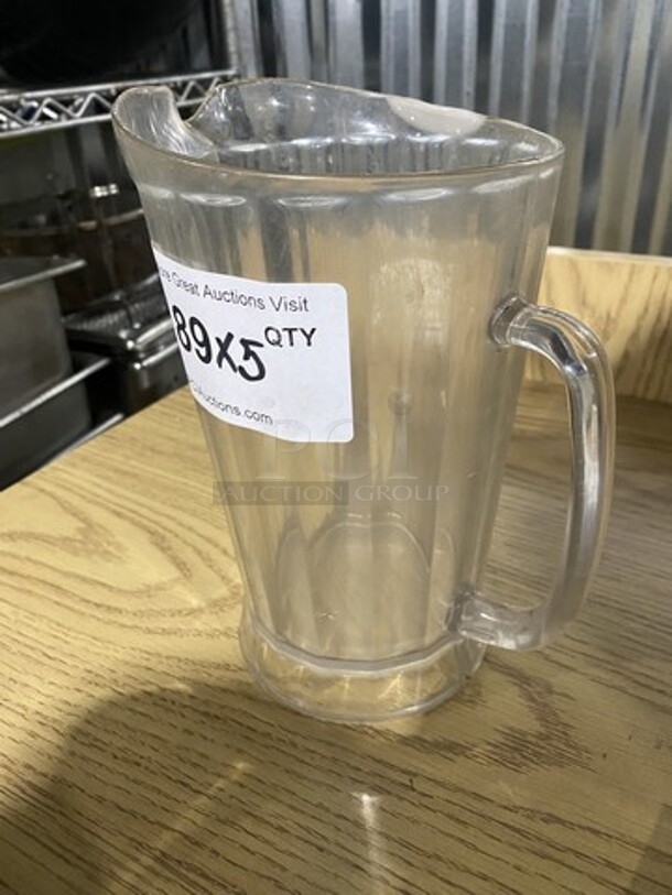Clear Water Pitcher! 5 X Your Bid! - Image 3 of 6