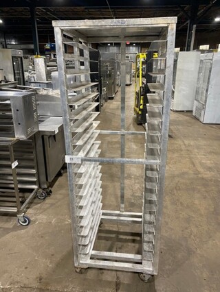 Prairie View Metal Commercial Pan Transport Rack on Commercial Casters!