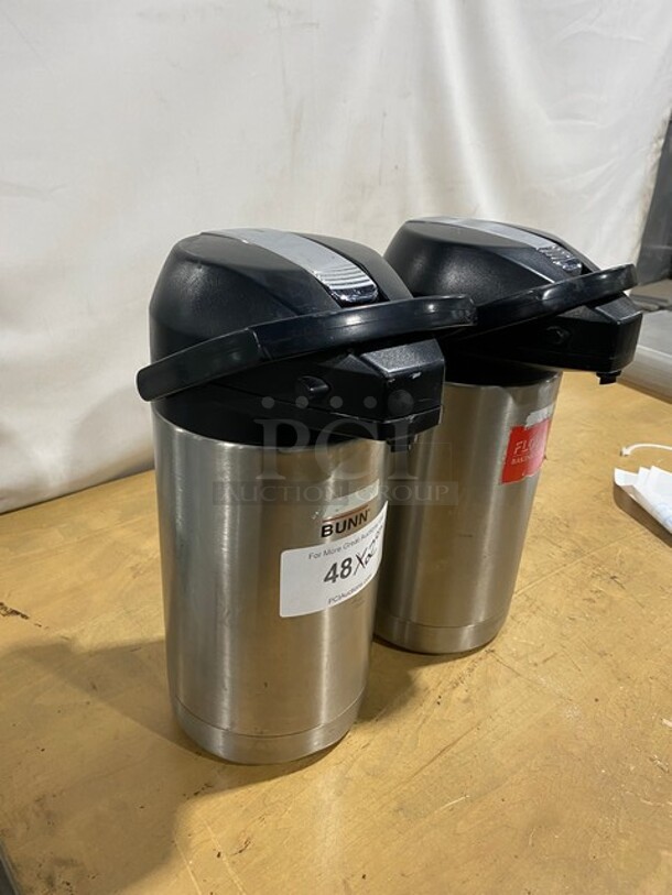 Bunn Commercial Stainless Steel Lever Action Airpots! Model: 32130.0000! 2X Your Bid!  - Image 2 of 7