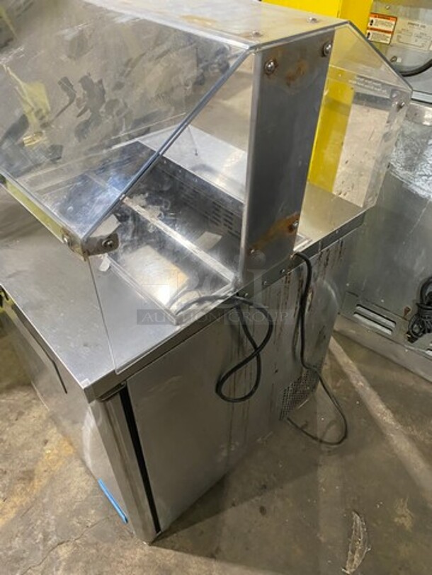 Turbo Air Refrigerated Salad Bar Island! Single Door Storage Space Underneath! All Stainless Steel! Model: MST28711S - Image 3 of 8