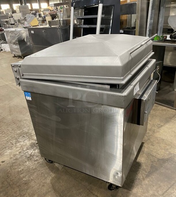 Sipromac Commercial Floor Style Single Chamber Vacuum Sealing Machine! All Stainless Steel! On Casters! MODEL 550A SN:5516 208V 3PH - Image 2 of 8