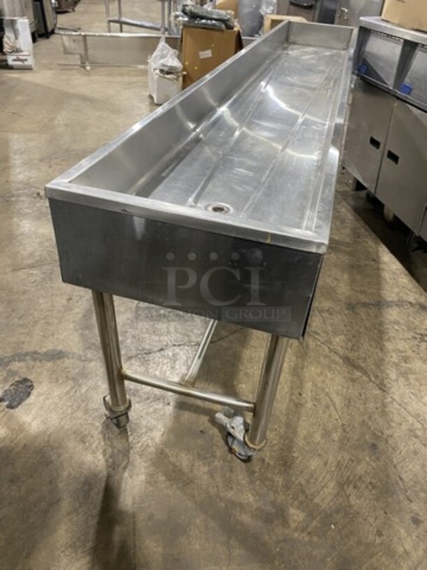 All Stainless Steel Insulated Ice Bin/Display Bin! On Casters!  - Image 3 of 6