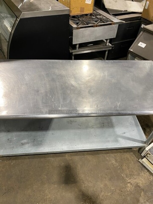 Commercial Worktop/ Prep Top Table! With Storage Area Underneath! Solid Stainless Steel! On Legs! - Image 8 of 8