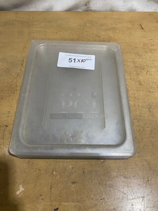 Cambro Polycarbonate Clear 1/2 Size Flat Food Pan Covers! Model: 20CWC! 10X Your Bid! 