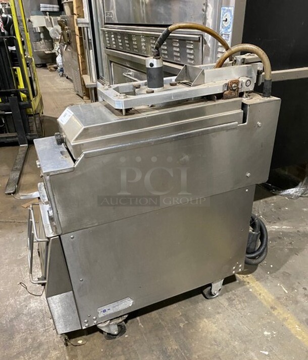 Garland Commercial Electric Powered Dual Side Hamburger Press/Clamshell Broiler! All Stainless Steel! On Casters! Model: CXBE12 SN: 1403100100957 208V 60HZ 3 Phase - Image 3 of 9