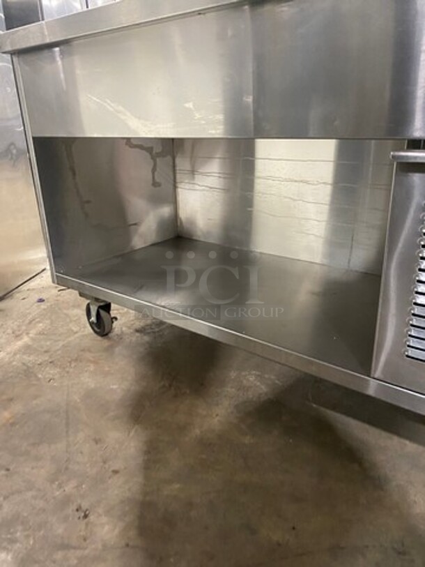 Craig Commercial Refrigerated Food Serving Station Counter/ Cold Pan! With Sneeze Guard! Stainless Steel Body! On Casters! Model: LB530SC 115V 1 Phase - Image 7 of 11