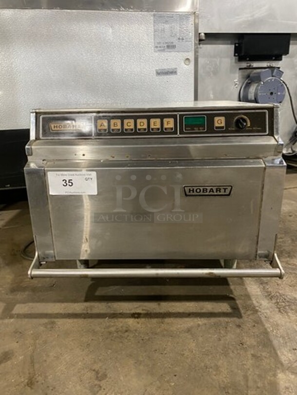 Hobart Commercial Countertop Microwave Oven! All Stainless Steel! On Legs! Model: M1312S SN: 31488320 208/210V - Image 1 of 10