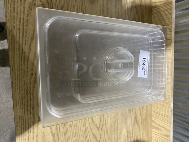 Plastic Full Size Food Pan Covers! 6 X Your Bid! - Image 1 of 5