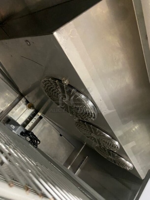 COOL! Hoshizaki Commercial 3 Door Reach In Cooler Merchandiser! With View Through Doors! Poly Coated Racks! All Stainless Steel Body! On Casters! Model: CR3SFGY SN: F60003B 115V 60HZ 1 Phase - Image 7 of 12