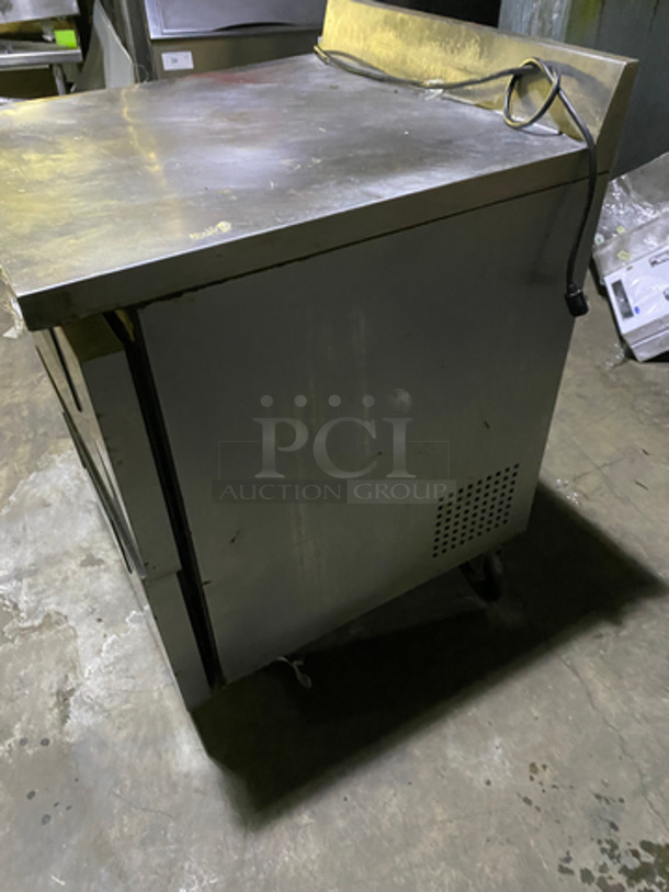 True Commercial Refrigerated 2 Drawer Worktop Lowboy! With Backsplash! All Stainless Steel! Model: TWT27D2 SN: 7474826 115V 60HZ 1 Phase - Image 3 of 8
