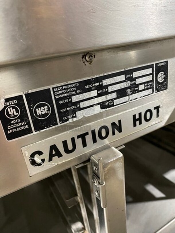 Seco Commercial Electric Powered 4 Well Steam Table! With Storage Space Underneath! All Stainless Steel! On Casters! - Image 11 of 11