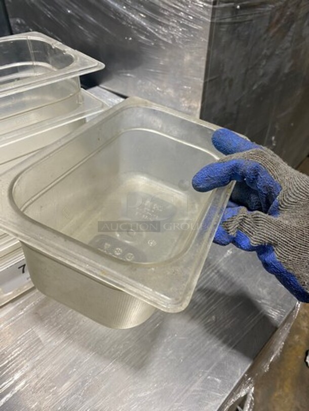 Clear Poly 1/4x4" Food Containers! 7x Your Bid! - Image 6 of 9