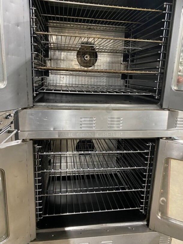 Garland Commercial Gas Powered Double Deck Convection Oven! With View Through Doors! Metal Oven Racks! All Stainless Steel! On Casters! 2x Your Bid Makes One Unit! - Image 5 of 10