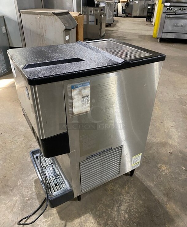 WOW! Late Model Hoshizaki Commercial Countertop Refrigerated Ice Maker/Dispenser And Water Dispenser! All Stainless Steel! On Legs! Model: DCM270BAH SN: P25525D 115-120-V   - Image 2 of 8