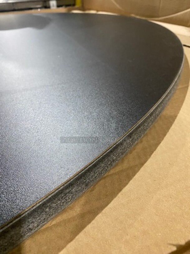 BEAUTIFUL! NEW! IN THE BOX! 60"Round Black Tabletop! 3x Your Bid! - Image 3 of 4