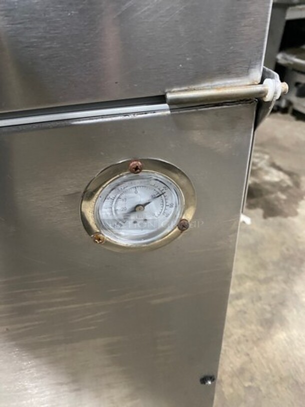 Beverage Air Single Side Access Milk Cooler! Stainless Steel! On Casters! Model: SM49N 115V 60HZ 1 Phase - Image 7 of 8