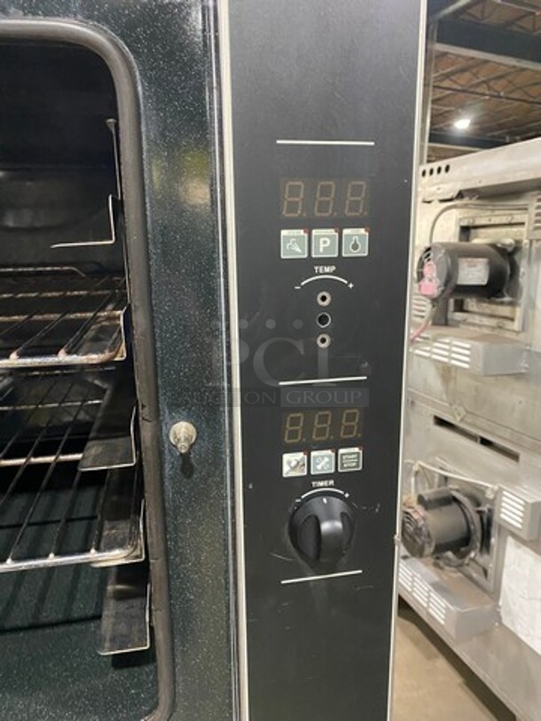 Turbo Fan Commercial Electric Powered Double Deck Convection Oven! With Metal Oven Racks! All Stainless Steel! On Legs! 2x Your Bid Makes One Unit! Model: E32D5 SN: 786331, SN: 786339 208V - Image 7 of 11