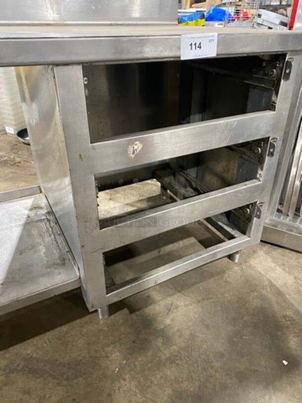 Solid Stainless Steel Work Top/ Prep Table! With Storage Space Underneath! On Legs! - Image 6 of 6