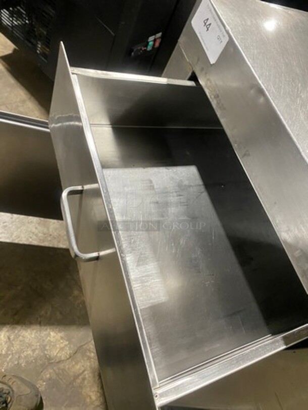 Solid Stainless-Steel Custom-Made Worktop/ Prep Table! With 2 Drawer And 2 Door Storage Space Underneath! On Legs! - Image 5 of 5