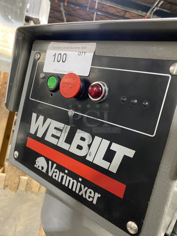 NICE! Welbilt Varimixer Commercial 40 Qt Planetary Mixer! With Mixing Bowl And Hook Attachment! Model: W40 SN: 6913030002EA! 208V 3 Phase! - Image 7 of 10