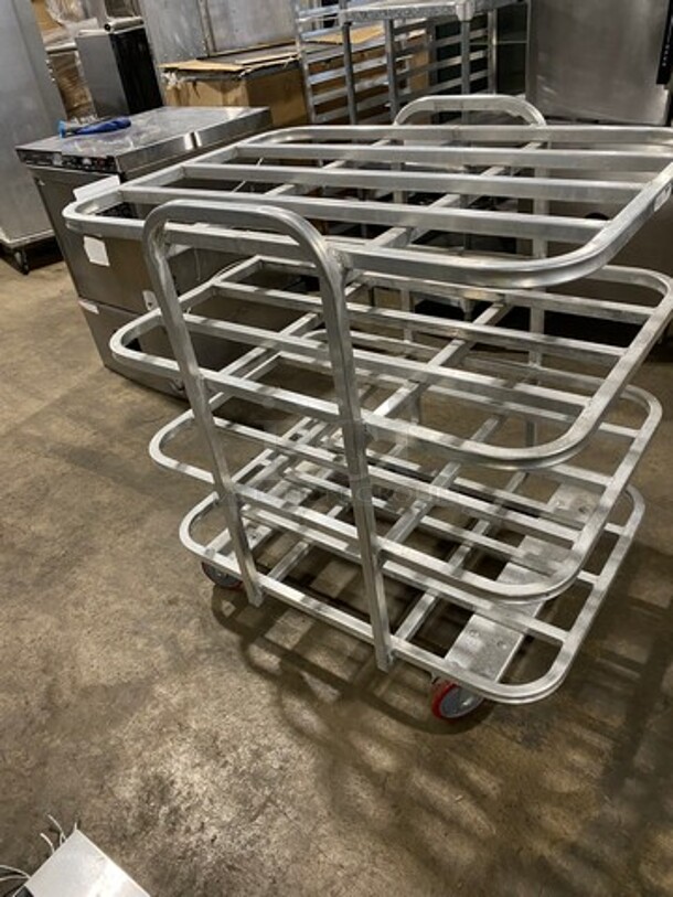 Win Holt Commercial Aluminum Mobile Merchandise Display Cart! On Casters Model: AVT42637PU - Image 3 of 6