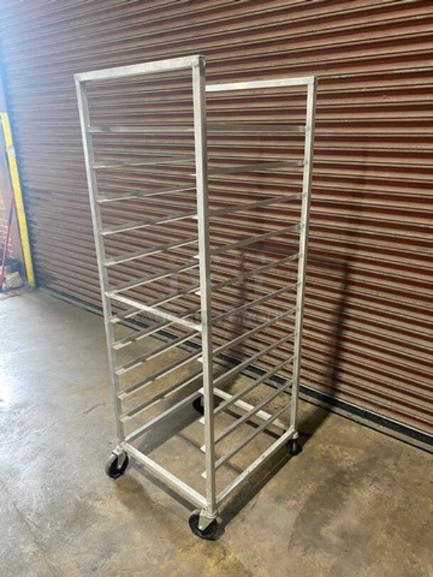 Metal Commercial Pan Transport Rack! On Casters! - Image 2 of 4