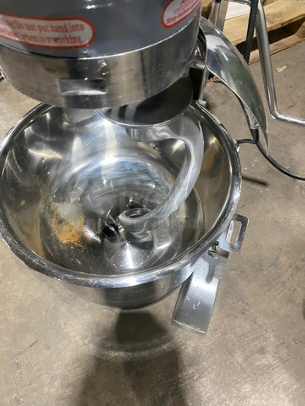 Black Diamond Commercial Planetary Mixer! With Mixing Bowl And Bowl Guard! With Spiral Hook Attachment! Model: BDPM20 SN: 2012121 120V 60HZ 1 Phase - Image 5 of 6