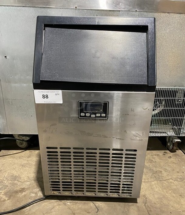Antarctic Star Stainless Steel Commercial Undercounter Self Contained Ice Machine! MODEL HZB-45 SN; 2107000410 115 Volts, 1 Phase - Image 1 of 9