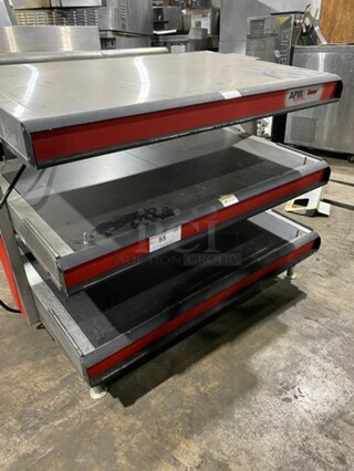 WOW! APW Wyott Commercial Countertop Heated Shelf Merchandiser! On Legs! Model: DMXD42S SN: 380821208002 120V 60HZ 1 Phase