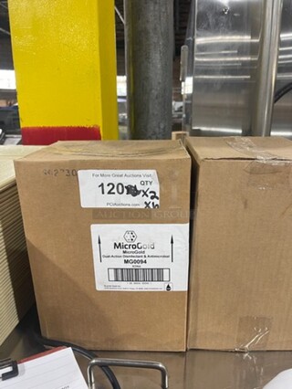 NEW! IN THE BOX! Micro Gold Dual Action Disinfectant And Antimicrobial Spray! 6 Bottles Per Box, 2 Boxes In This Item Number!