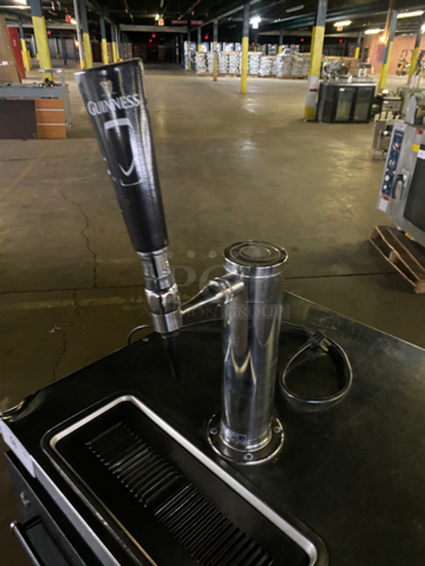 Beverage Air Commercial Refrigerated Single Tap Beer/Drink Dispenser! With Storage Area Underneath! With Poly Coated Rack! On Casters! Model: R134A SN: 4400624 115V 60HZ 1 Phase - Image 7 of 8