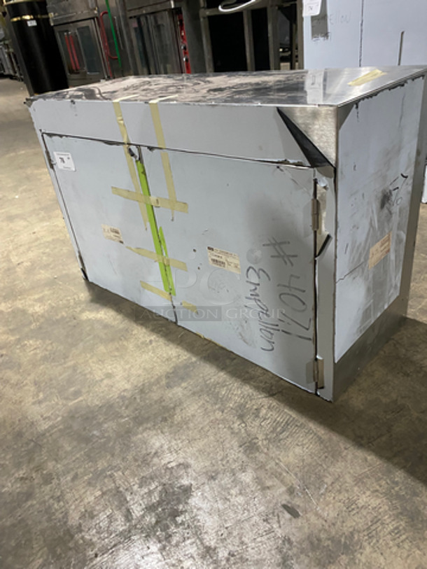 Commercial Heavy Duty 2 Door Wall Storage Cabinet! Solid Stainless Steel! - Image 7 of 7