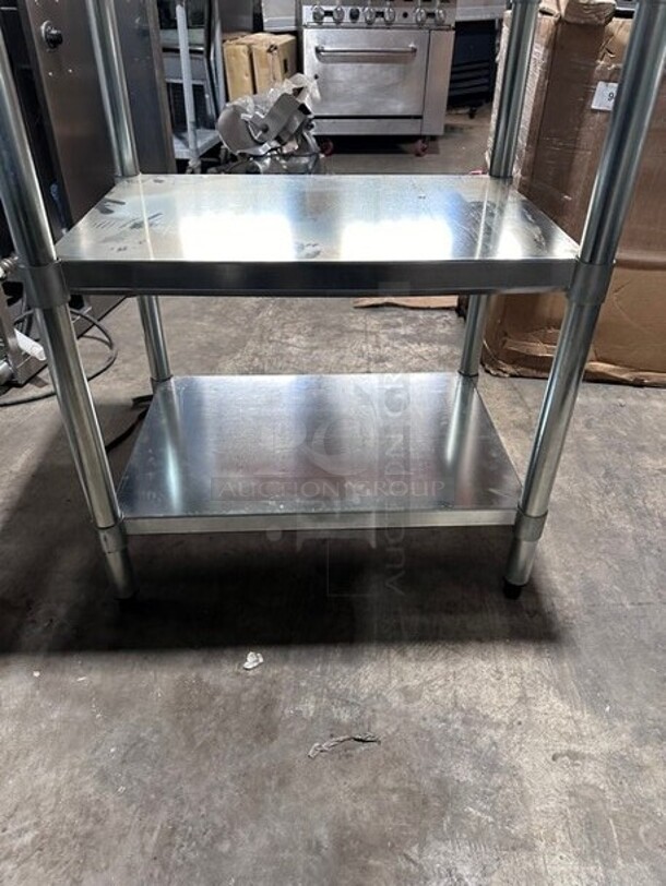 BRAND NEW! Solid Stainless Steel Work Top/ Prep/ Rice Cooker Holder Table! With Storage Space Underneath! On Legs! - Image 5 of 7