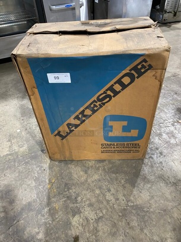 BRAND NEW! IN THE BOX! Lakeside Commercial Tray Dispenser! Solid Stainless Steel! ASSEMBLY NEEDED! - Image 1 of 3
