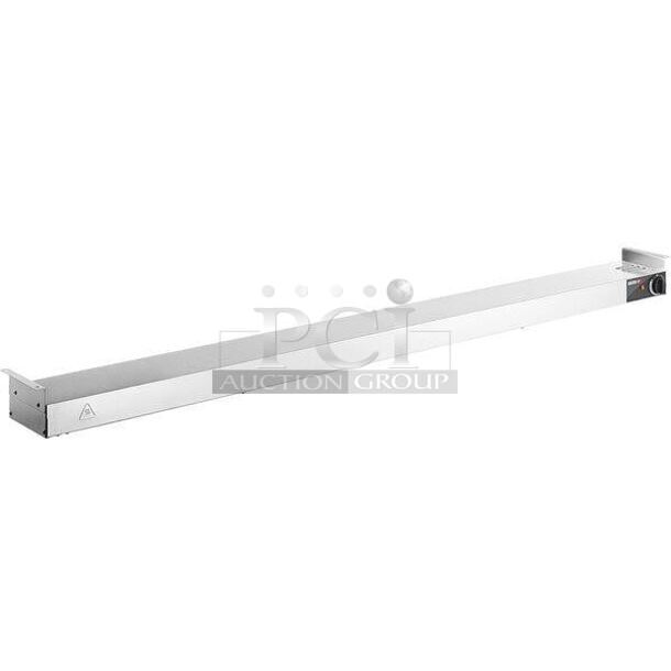 2 BRAND NEW IN BOX! ServIt 423SWI72 Stainless Steel Commercial 72" High Wattage Strip Warmer with Adjustable Infinite Controls. 120 Volts, 1 Phase. 2 Times Your Bid! - Image 1 of 5
