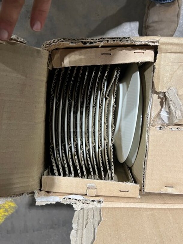 ALL ONE MONEY! Round White Ceramic Serving Plates! - Image 6 of 7