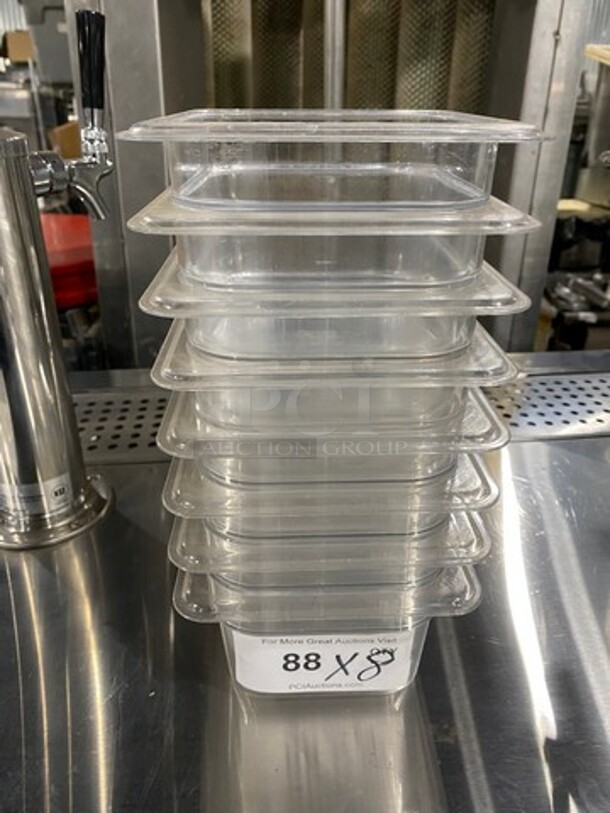 Cambro Clear Poly Perforated Food Pans! 8x Your Bid!