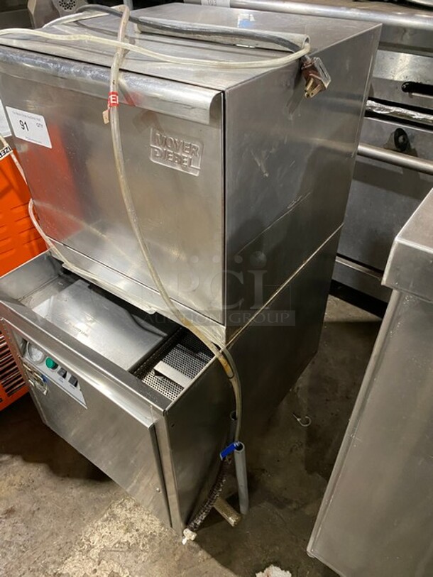 NICE! Moyer Diebel Stainless Steel Commercial Dishwasher! MODEL MD18-1 120V  - Image 2 of 9