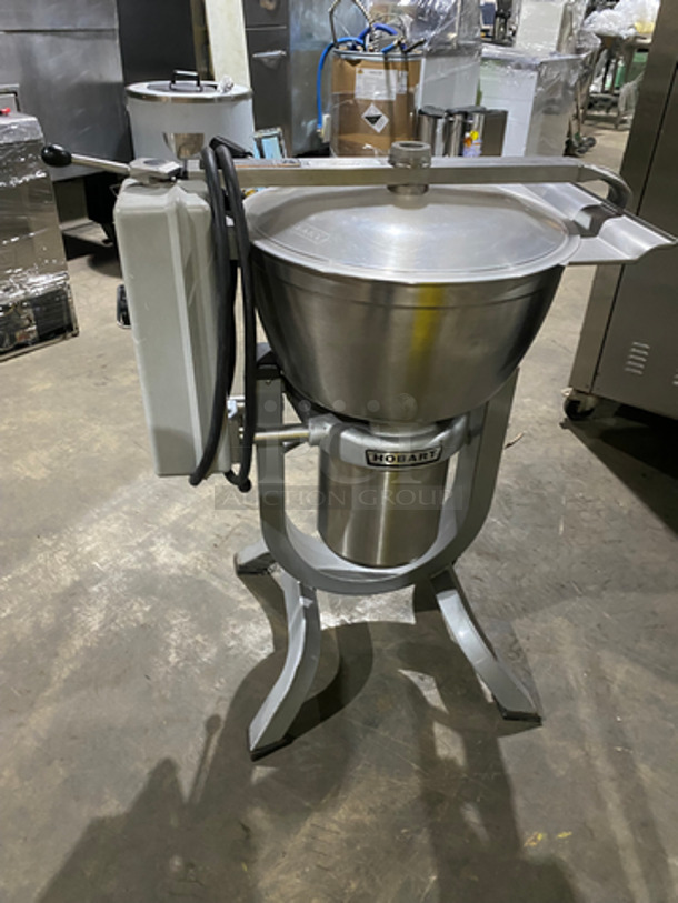 NICE! Hobart Commercial Vertical Cutter/Mixer/Mincer! All Stainless Steel! On Legs! Model: HCM450 SN: 311216113 200V 60HZ 3 Phase - Image 3 of 9