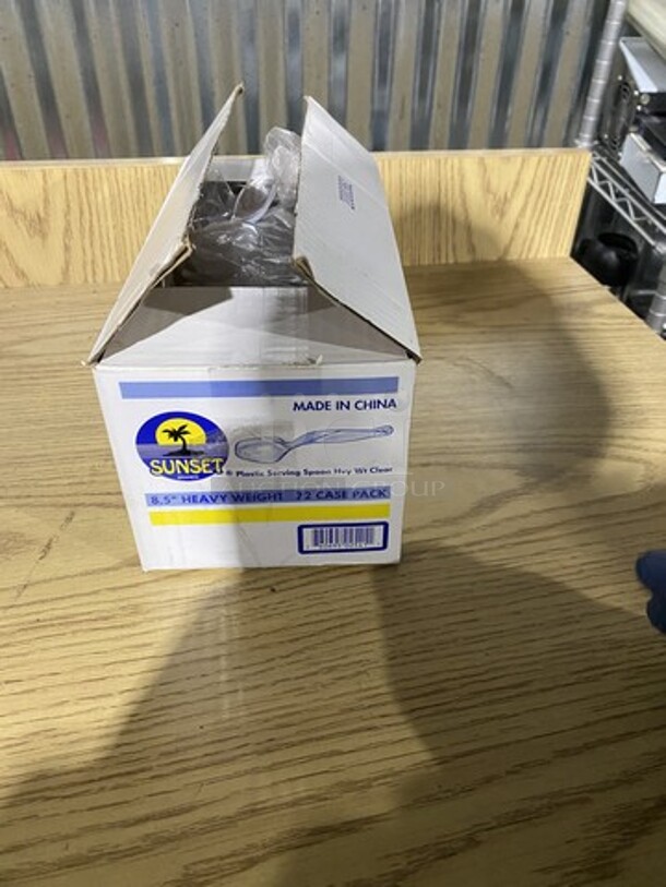 Clear White Platic Serving Spoon! - Image 2 of 6