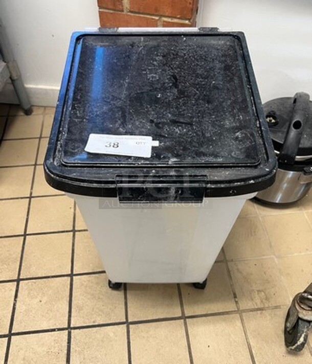 With Poly Ingredient Bin! With Lid! On Casters! - Image 1 of 4